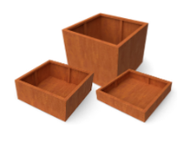 PLANTENBAK MET BODEM CORTENSTAAL