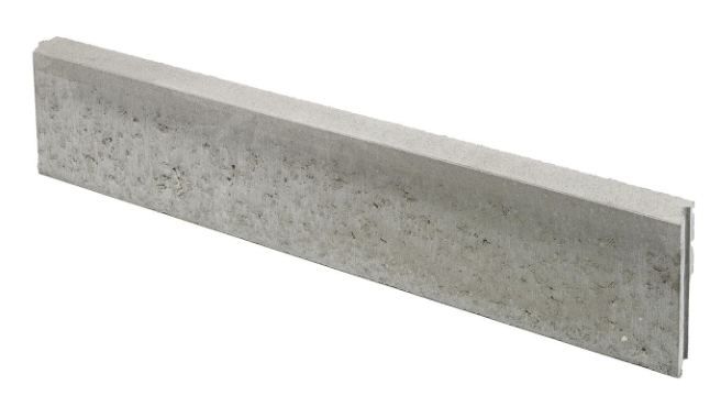 BETON BORDURE 100/20//6CM GRIS TENON MORTAISE