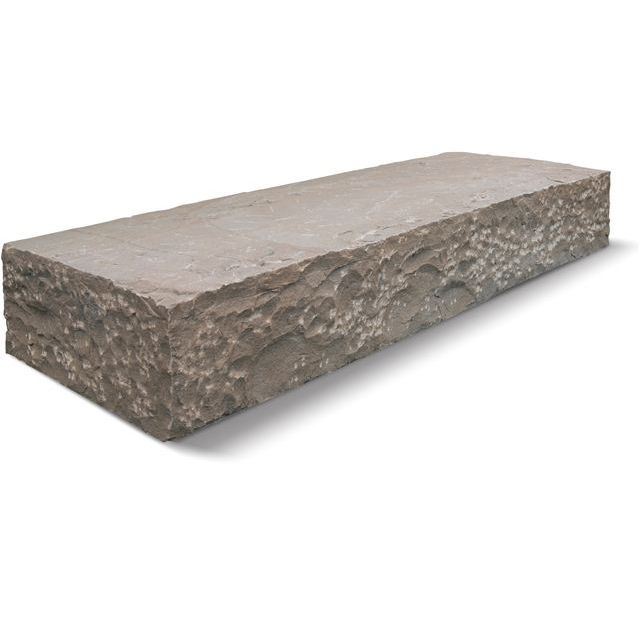 KANDLA GREY BLOKTREDE 100/35//15CM - NATUURRUW MET GEKLOVEN KANTEN