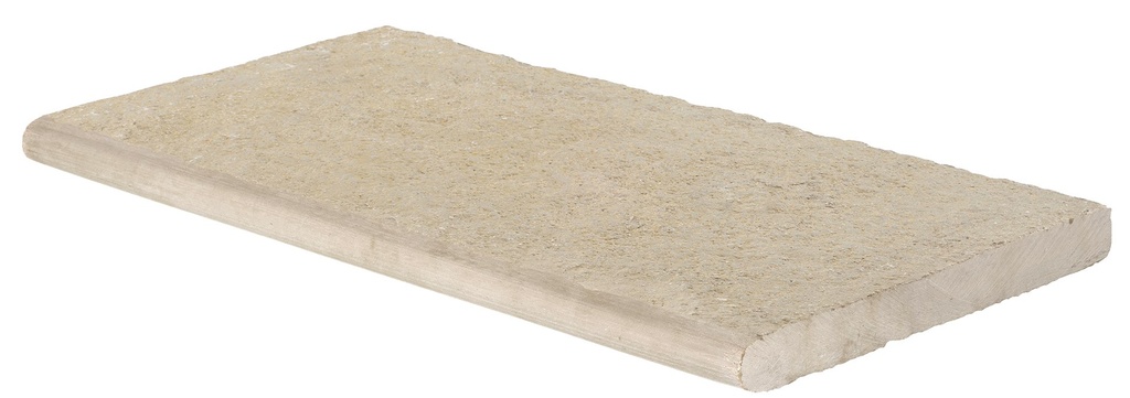 MANOIR BEIGE  - ZWEMBADBOORD 60/30//30CM - 180° AFGERONDE NEUS