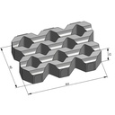 TEGEL WATERPASSEREND - GRASBETONTEGEL HELIX GROOVY
60/40//12CM