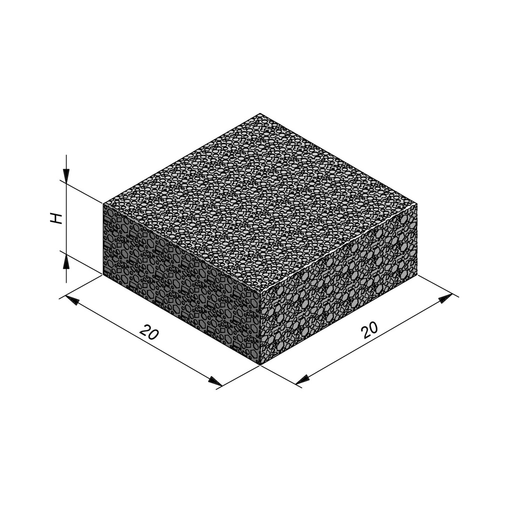 KLINKER WATERDOORLATEND - INFILTRO (ZWART, 20/20//6CM)