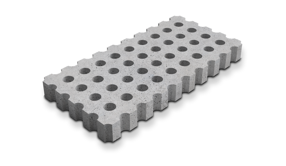 DEER CONCRETE - GRID: HALFTONE (H1 HALFTONE STANDARD, GREEN)