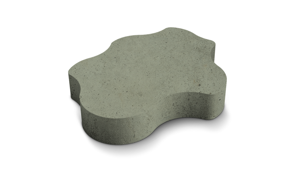 DEER CONCRETE - ORGANIC: STRAIGHT (FT-S FULL TILE SMALL, GREEN)