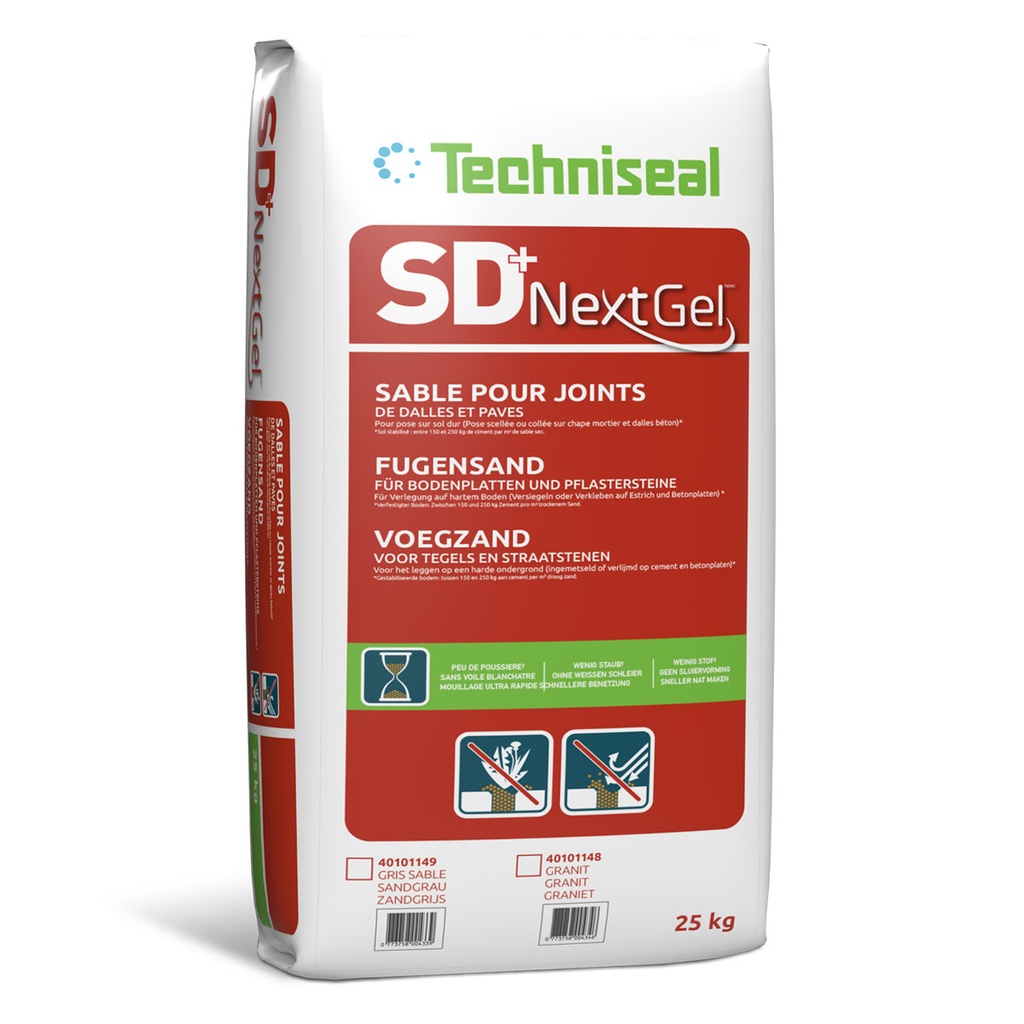SD+ Polymeervoeg Nextgel 25KG  (ZANDGRIJS)