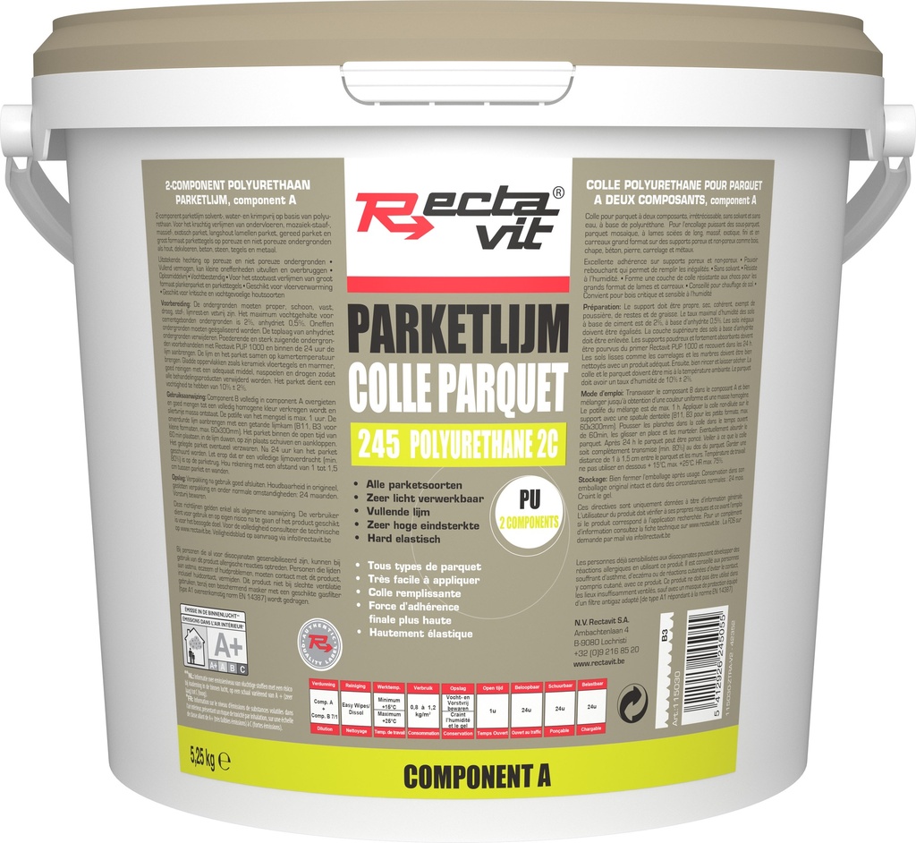 RECTAVIT 245 2C PU - 2-COMPONENTEN PARKETLIJM