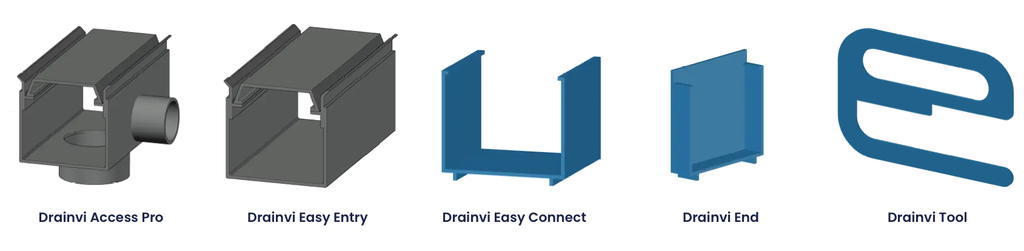 ACCESSOIRES INVISO DRAIN ONZICHTBAAR AFVOERKANAAL 