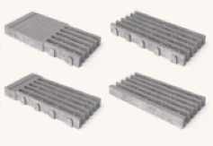 'SCHELLEVIS FLOW WATERDOORLATEND ELEMENT 125/62,5//14CM GRIJS