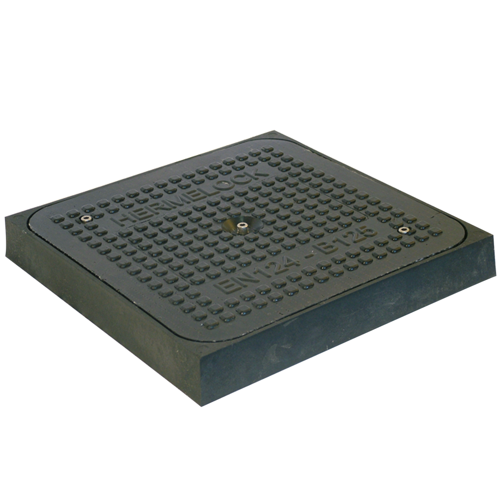 HERMELOCK B125 - GEURVRIJ ZWART COMPOSIET DEKSEL