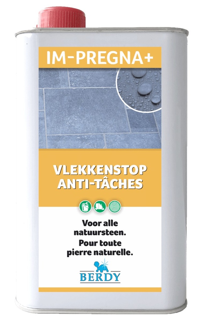 BERDY IM-PREGNA + VLEKKENSTOP VOOR NATUURSTEEN (1L)