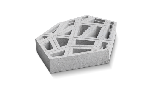 DEER CONCRETE - ORGANIC: CROSSHATCH