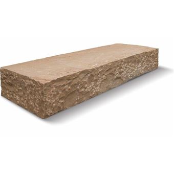KANDLA MULTICOLOR BLOKTREDE 100/35//15CM - NATUURRUW MET GEKLOVEN KANTEN