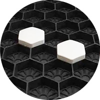 GRINDMAT GG34 PARKEERDOPPEN (DOOS VAN 26 ST.)